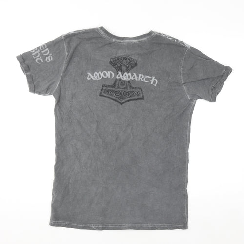 EMP Men’s Grey Amon Amarth Graphic Band T-Shirt M