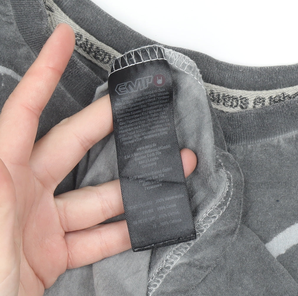 EMP Men’s Grey Amon Amarth Graphic Band T-Shirt M