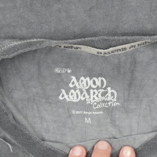 EMP Men’s Grey Amon Amarth Graphic Band T-Shirt M