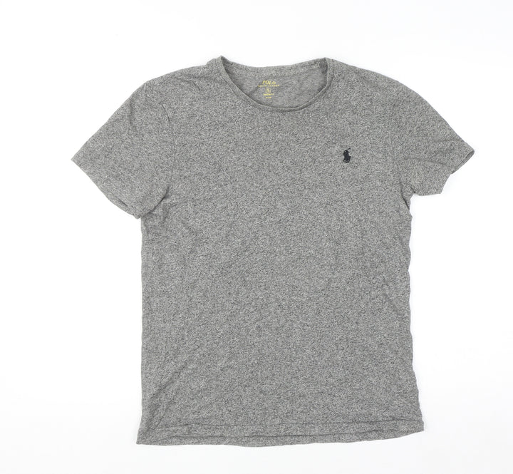 Polo Ralph Lauren Men's Grey Small Custom Fit Crew Neck T-Shirt