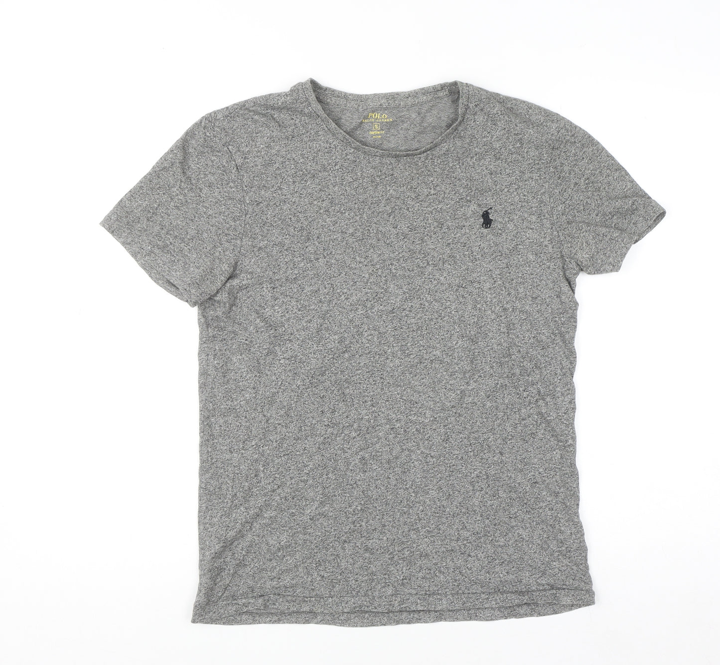 Polo Ralph Lauren Men's Grey Small Custom Fit Crew Neck T-Shirt
