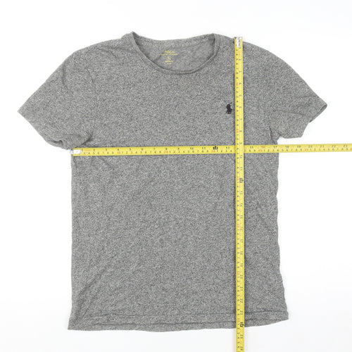 Polo Ralph Lauren Men's Grey Small Custom Fit Crew Neck T-Shirt