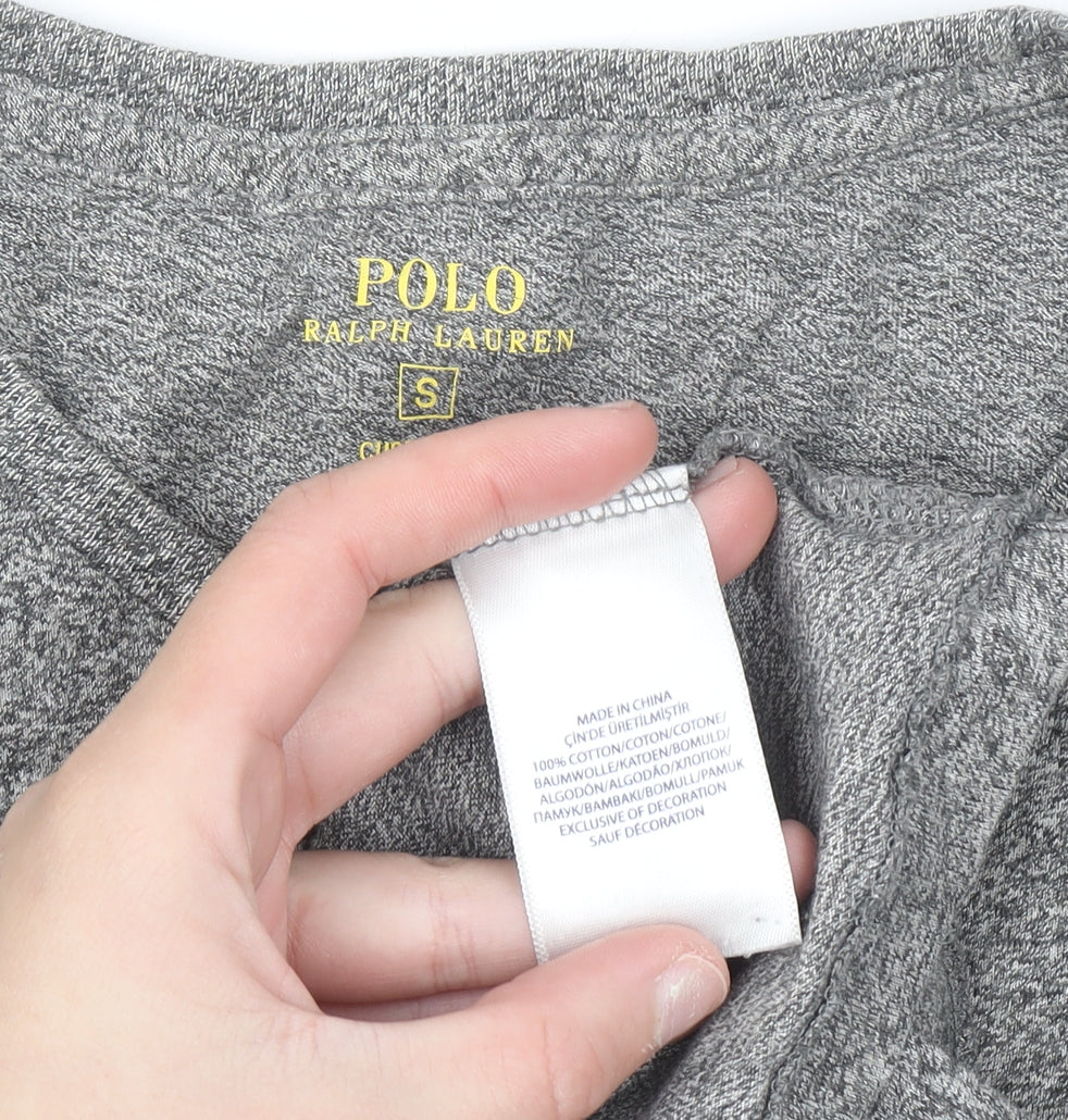 Polo Ralph Lauren Men's Grey Small Custom Fit Crew Neck T-Shirt