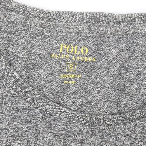 Polo Ralph Lauren Men's Grey Small Custom Fit Crew Neck T-Shirt