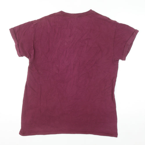 River Island Men's Red New York Graphic Print Cotton T-Shirt Medium