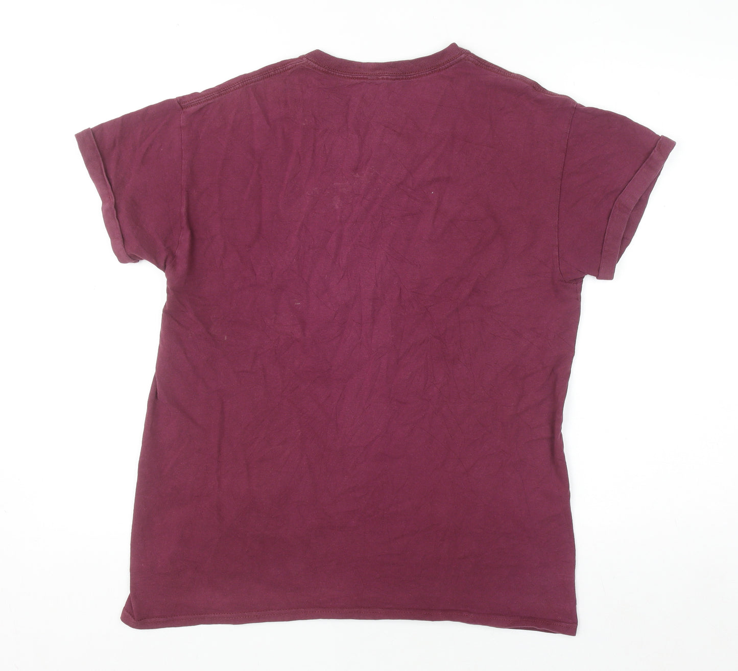 River Island Men's Red New York Graphic Print Cotton T-Shirt Medium