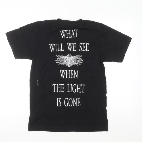 Carton Merchandising Men's Black Band Graphic T-Shirt Size S