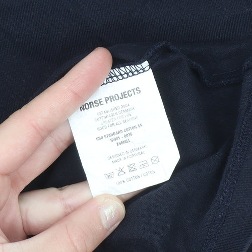 Norse Projects Women's Black XS Basic Cotton Short Sleeve T-Shirt