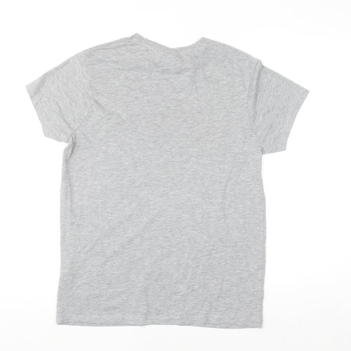 RuPaul Primark Womens Grey T-Shirt XS Crew Neck Graphic Top