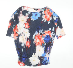 Phase Eight Women's Multicoloured Floral Tunic Blouse Size 10