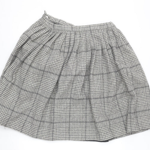 Cotswold Collections Women’s Grey Tweed Wool A-Line Skirt Size 16
