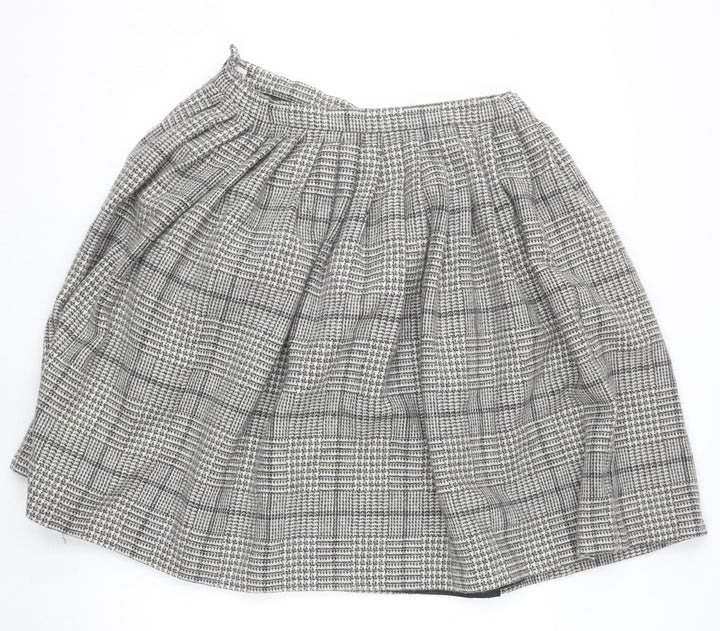 Cotswold Collections Women’s Grey Tweed Wool A-Line Skirt Size 16