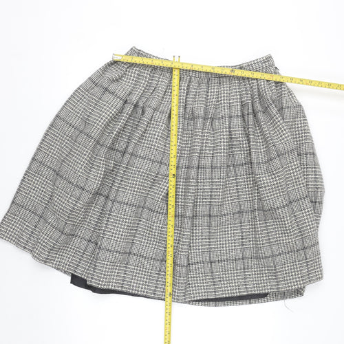 Cotswold Collections Women’s Grey Tweed Wool A-Line Skirt Size 16