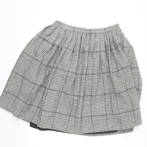 Cotswold Collections Women’s Grey Tweed Wool A-Line Skirt Size 16