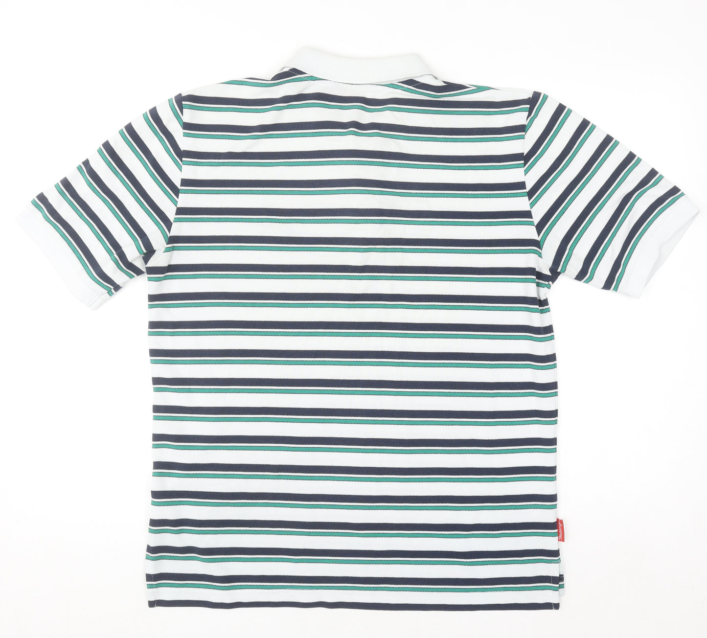 Slazenger Men’s Multicoloured Striped Polo Shirt M Regular Fit