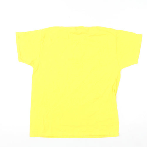 Fruit of the Loom Girls Yellow Huddersfield Giants Cotton T-Shirt 9-11 Years