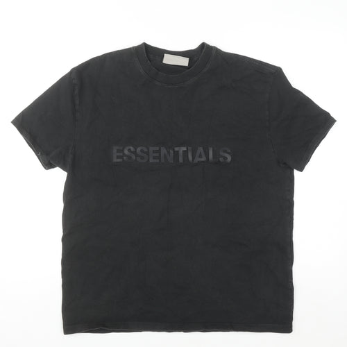 Fear of God Essentials Black Women's XS Relaxed Cotton T-Shirt