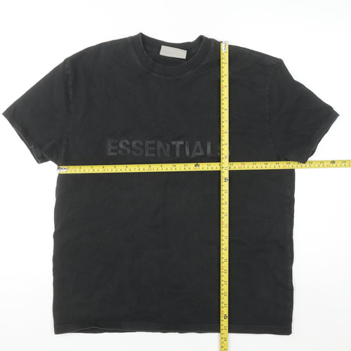Fear of God Essentials Black Women's XS Relaxed Cotton T-Shirt
