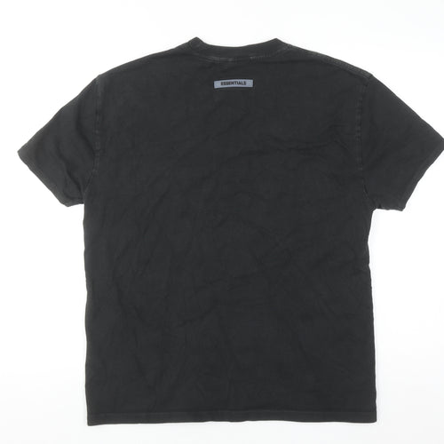 Fear of God Essentials Black Women's XS Relaxed Cotton T-Shirt