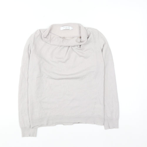 John Lewis Women Beige 10 Merino Wool Cowl Neck Jumper