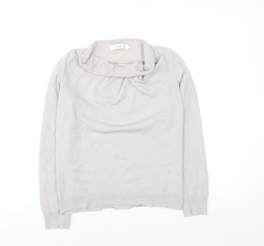 John Lewis Women Beige 10 Merino Wool Cowl Neck Jumper