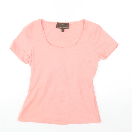 Fenn Wright Manson Women's Pink Size 8 Scoop Neck Cotton T-Shirt