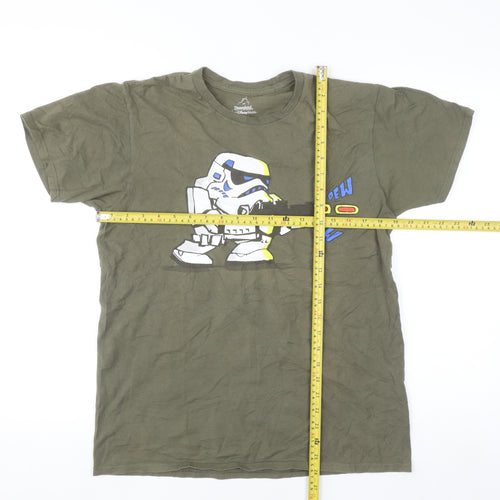 Hanes Men Green Star Wars Stormtrooper Graphic Cotton T-Shirt M