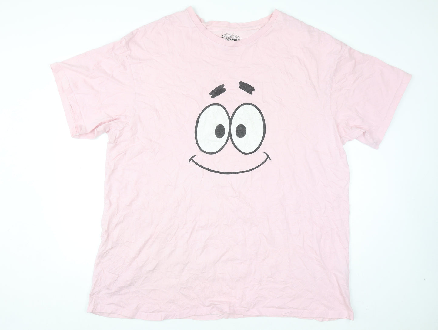 Nickelodeon Women's Pink Patrick Star T-Shirt XL Casual Cotton