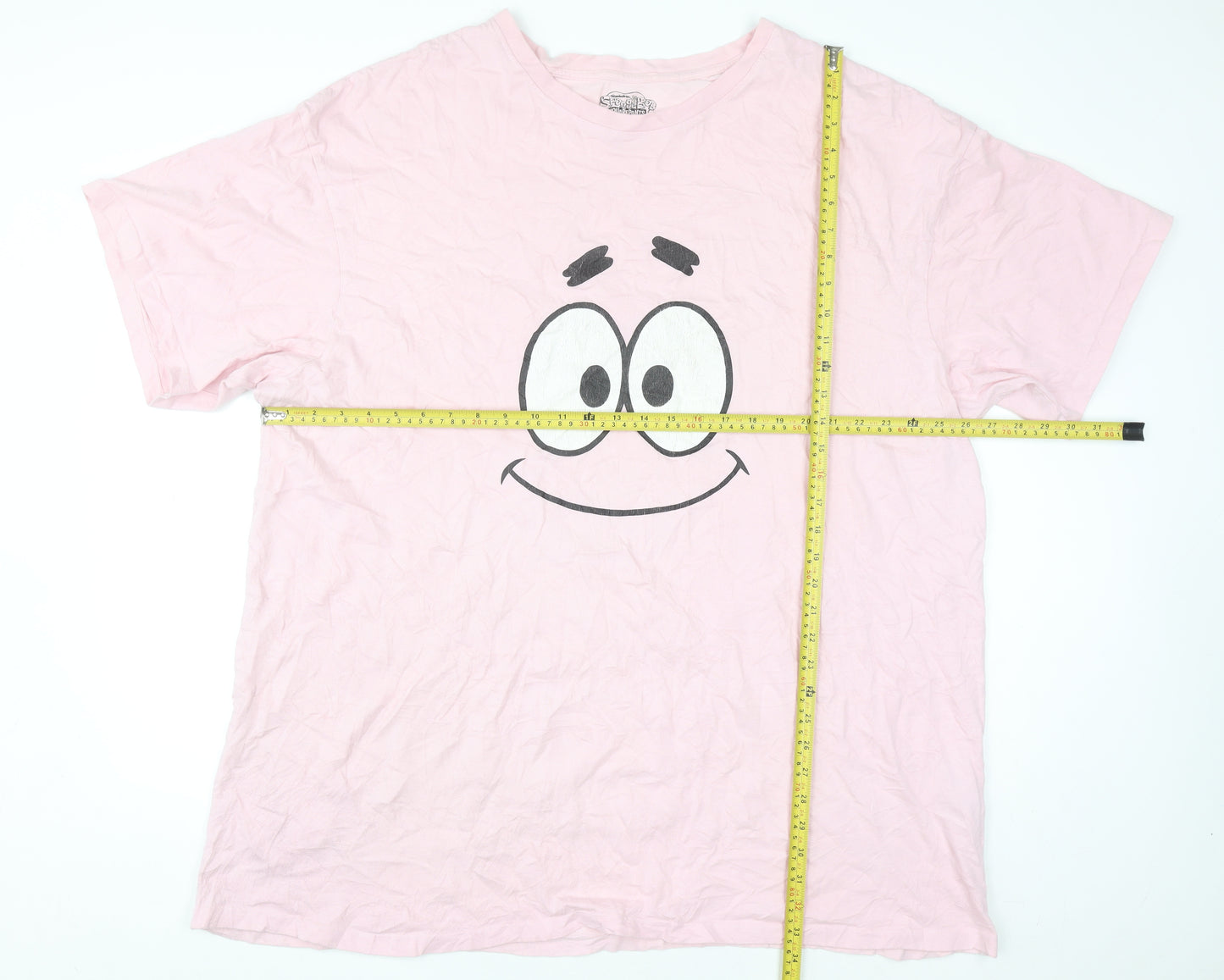 Nickelodeon Women's Pink Patrick Star T-Shirt XL Casual Cotton