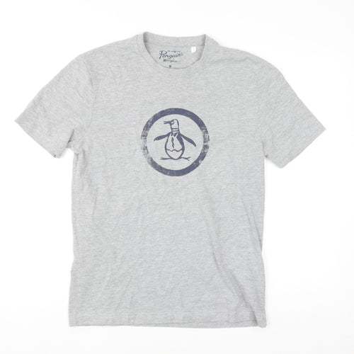 Original Penguin by Munsingwear Grey Crew Neck Men's T-Shirt Size M