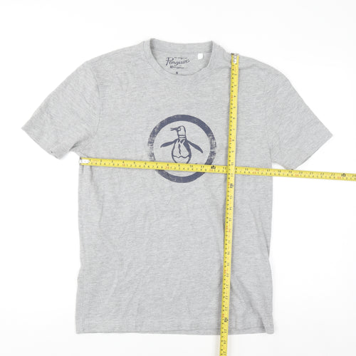 Original Penguin by Munsingwear Grey Crew Neck Men's T-Shirt Size M