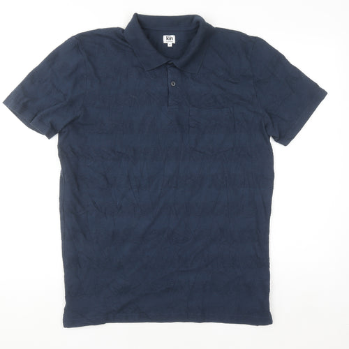 Kin by John Lewis Men's Navy 100% Cotton Short Sleeve Polo Shirt M