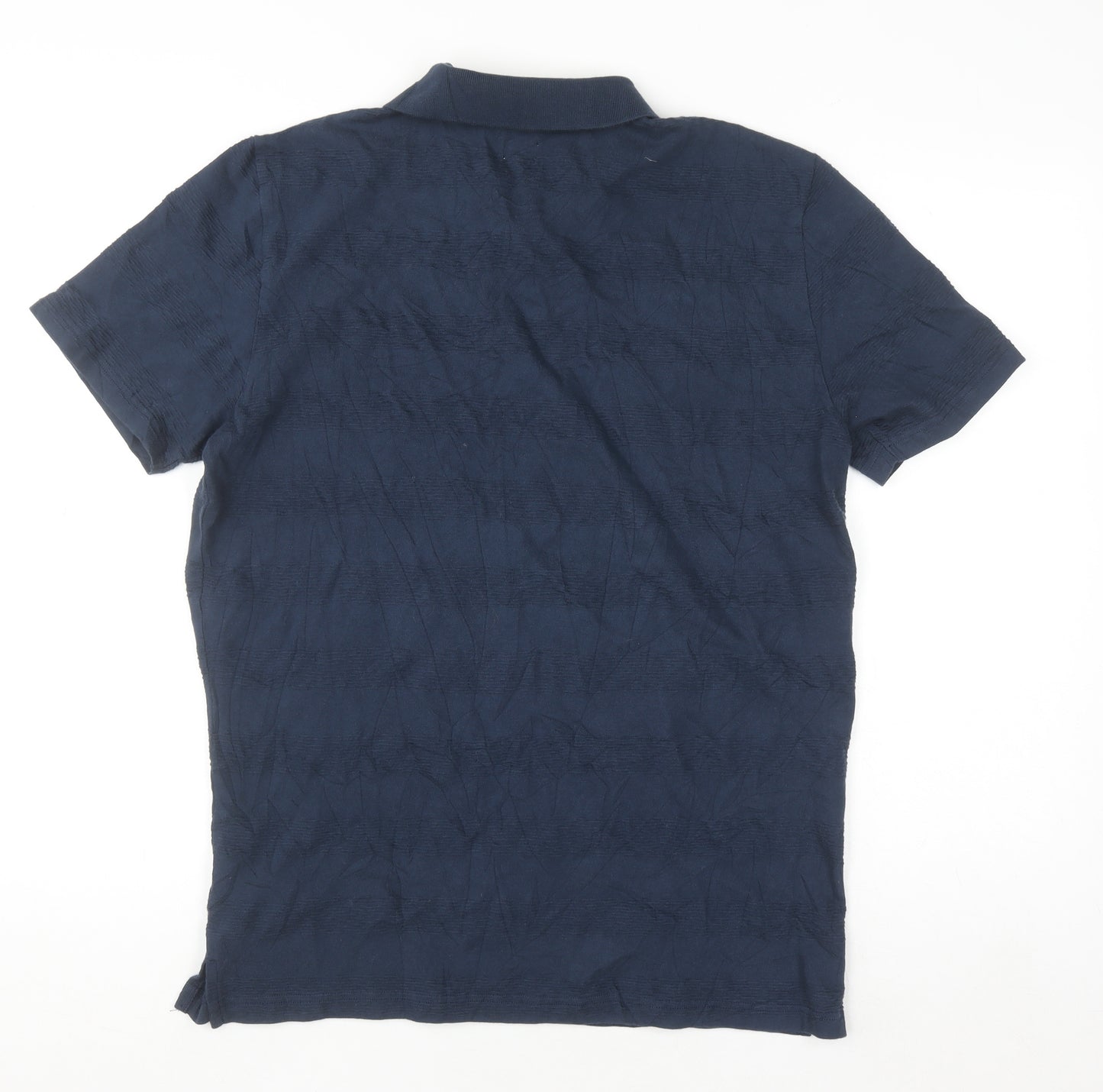 Kin by John Lewis Men's Navy 100% Cotton Short Sleeve Polo Shirt M