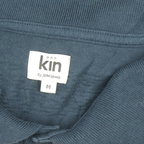 Kin by John Lewis Men's Navy 100% Cotton Short Sleeve Polo Shirt M