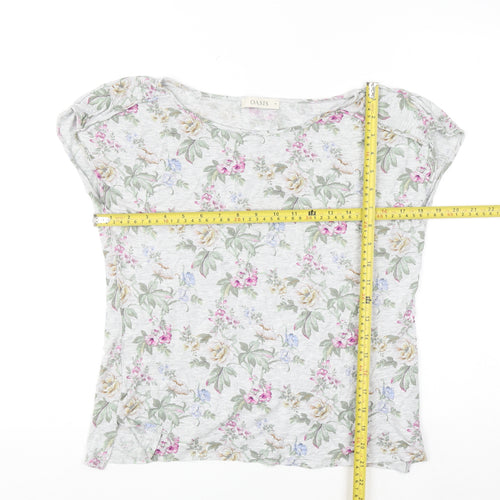 Oasis Women’s Multicoloured Floral Short Sleeve T-Shirt M