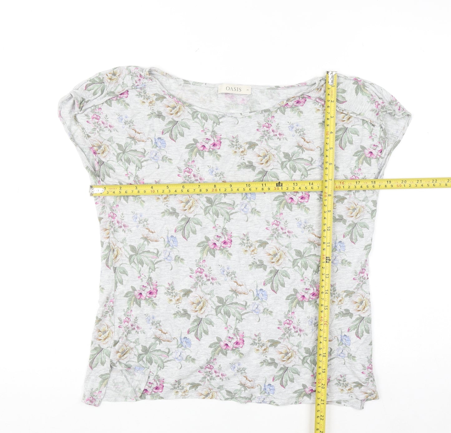 Oasis Women’s Multicoloured Floral Short Sleeve T-Shirt M