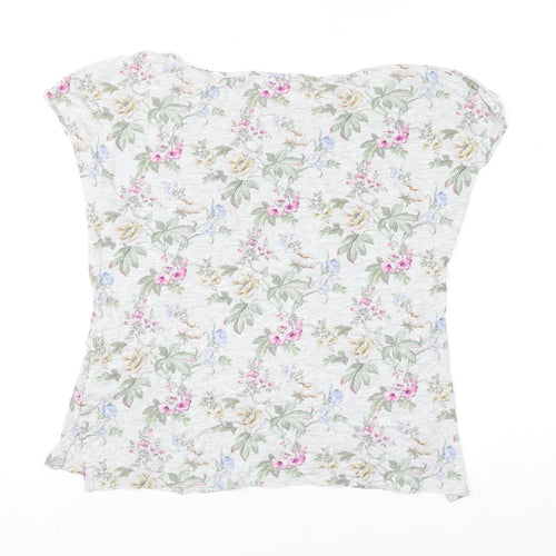 Oasis Women’s Multicoloured Floral Short Sleeve T-Shirt M