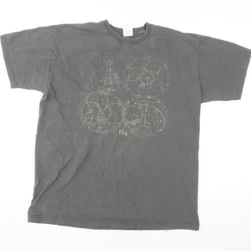 Fruit of the Loom Women’s Grey Graphic Cotton T-Shirt Size L