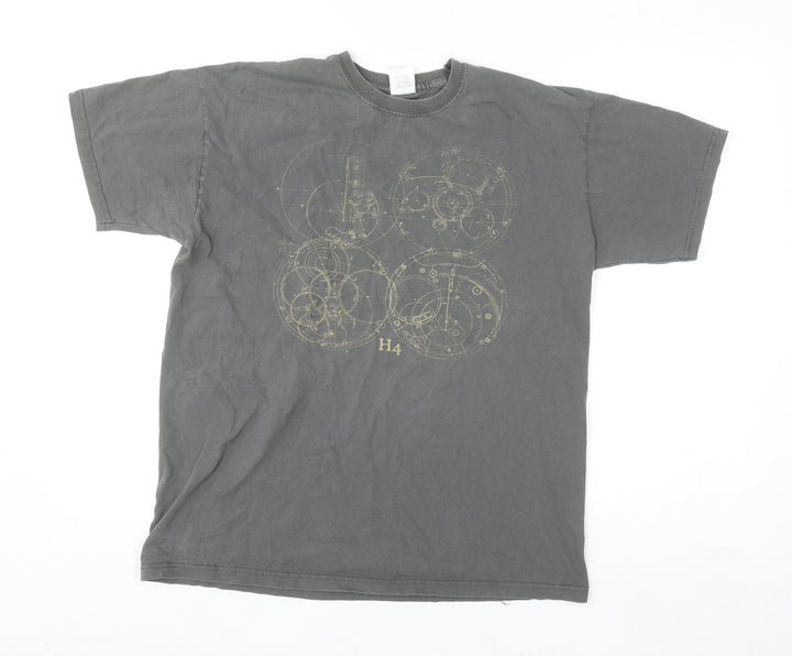 Fruit of the Loom Women’s Grey Graphic Cotton T-Shirt Size L