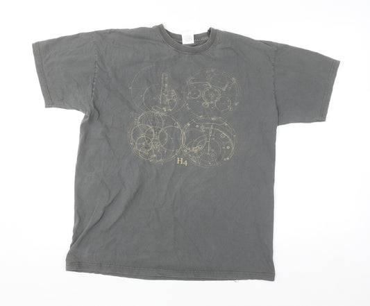 Fruit of the Loom Women’s Grey Graphic Cotton T-Shirt Size L