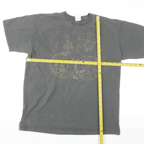 Fruit of the Loom Women’s Grey Graphic Cotton T-Shirt Size L