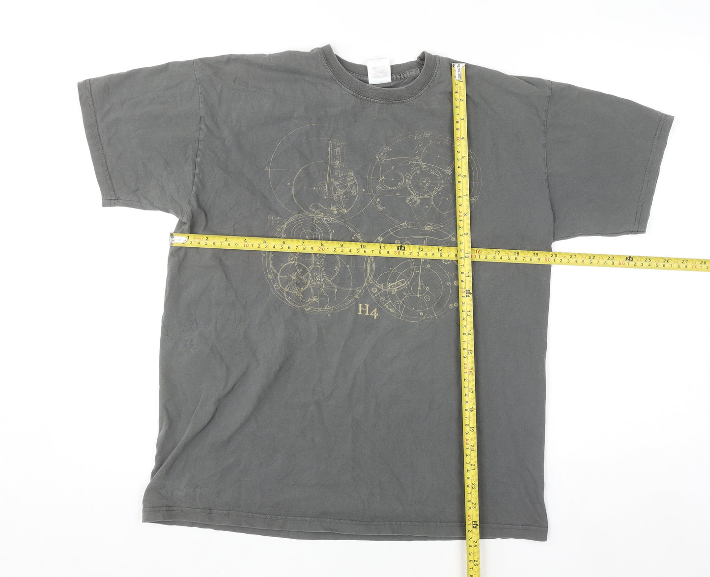 Fruit of the Loom Women’s Grey Graphic Cotton T-Shirt Size L