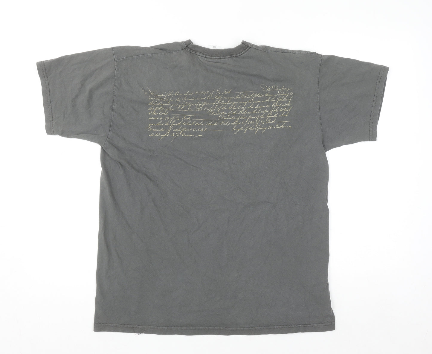 Fruit of the Loom Women’s Grey Graphic Cotton T-Shirt Size L