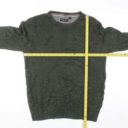 Brave Soul Men’s Green Crew Neck Pullover Jumper Size L