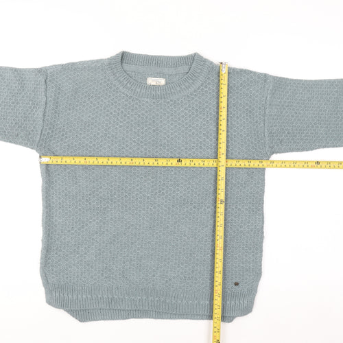 Fat Face Women's Blue Crew Neck Knit Jumper Size 10