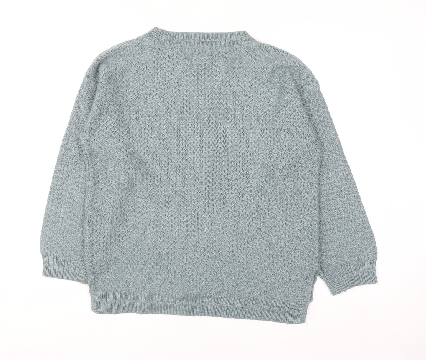 Fat Face Women's Blue Crew Neck Knit Jumper Size 10