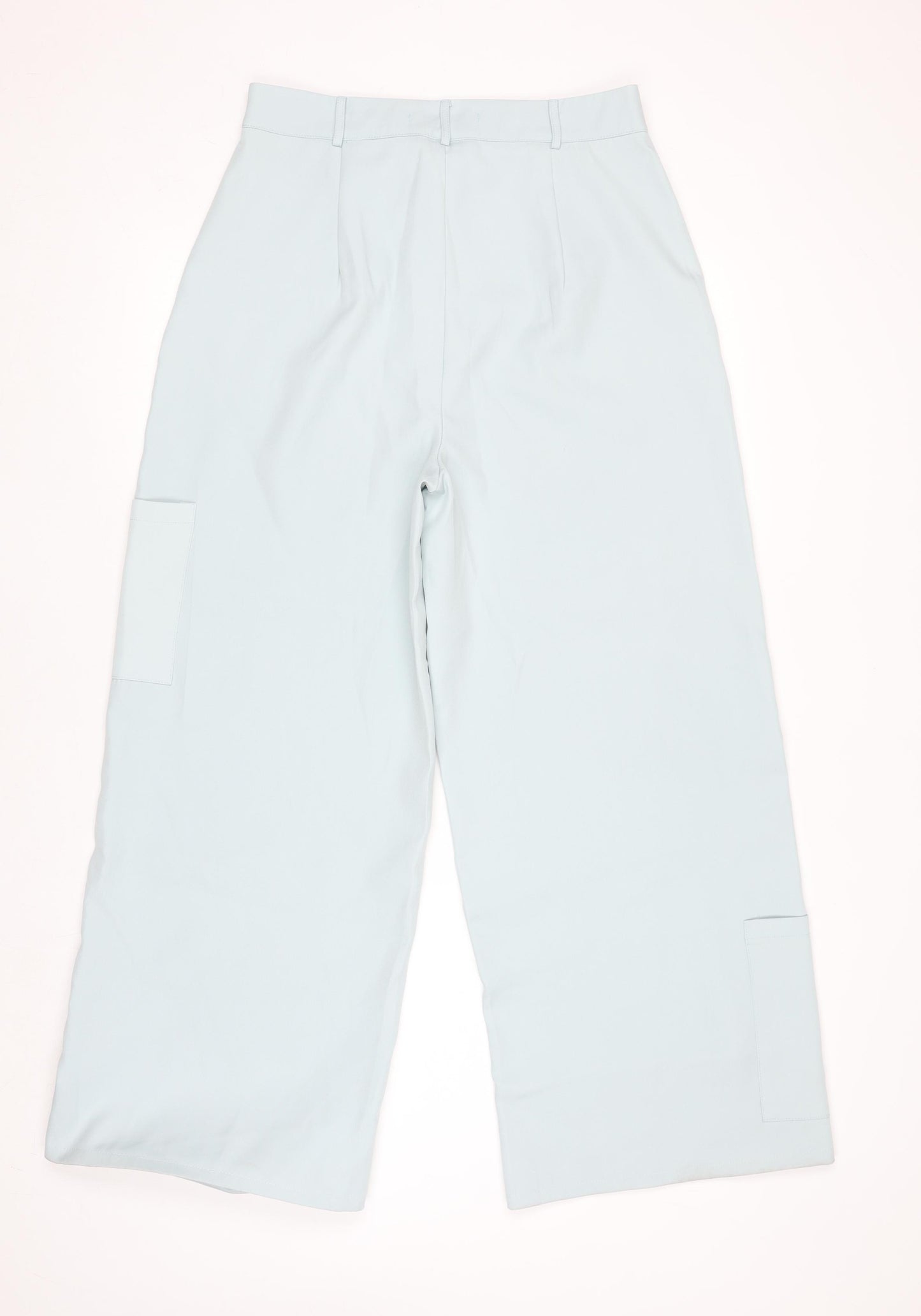 I Saw It First Womens Blue Cargo Wide-Leg Trousers Size 12