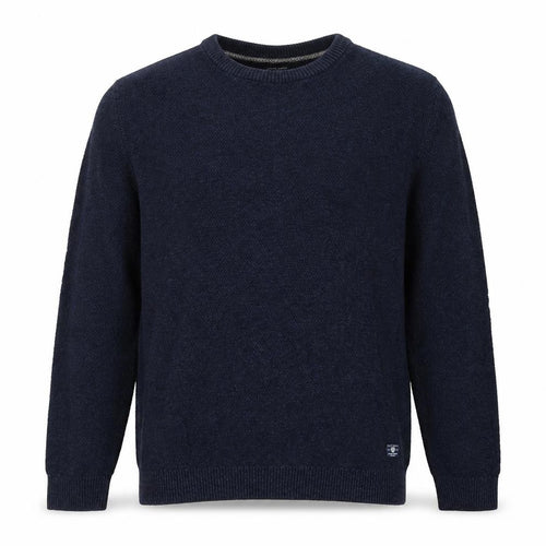 Jack & Jones Mens Blue XL Cotton Linen Crew Neck Jumper