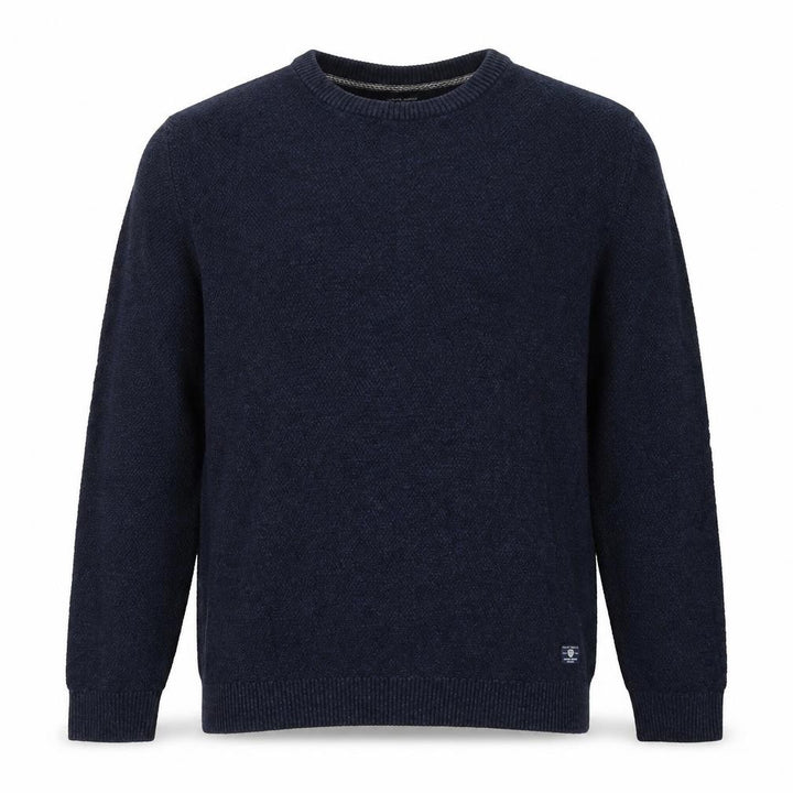 Jack & Jones Mens Blue XL Cotton Linen Crew Neck Jumper
