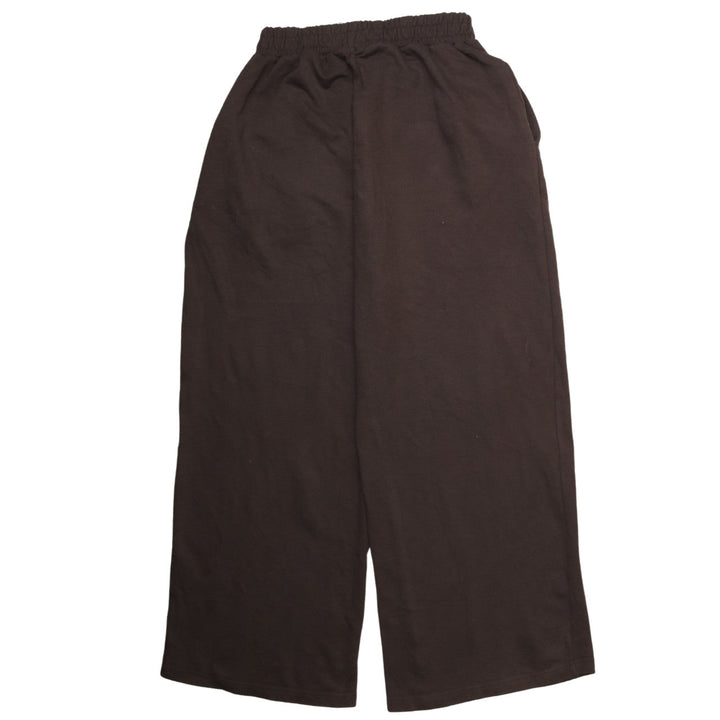 PrettyLittleThing Women Brown Jersey Wide-Leg Sweatpants Size 12